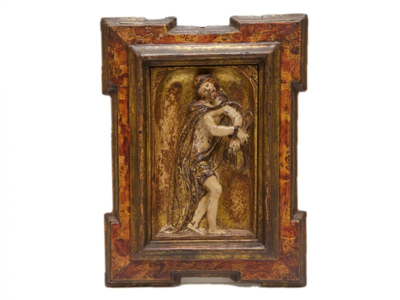 INVULGAR PLACA COM JESUS CRISTO DE MÃOS ATADAS
