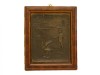 PLACA EM BRONZE EMOLDURADA